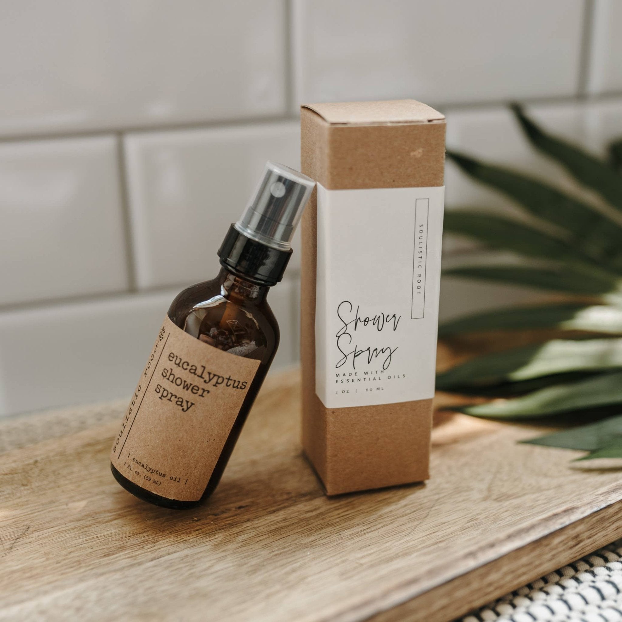 Soulistic Root - Essential Oils & Self Care Gifts - Eucalyptus Shower Spray | Aromatherapy Shower Steamer: 4 oz - Eventide Botanical Wellness