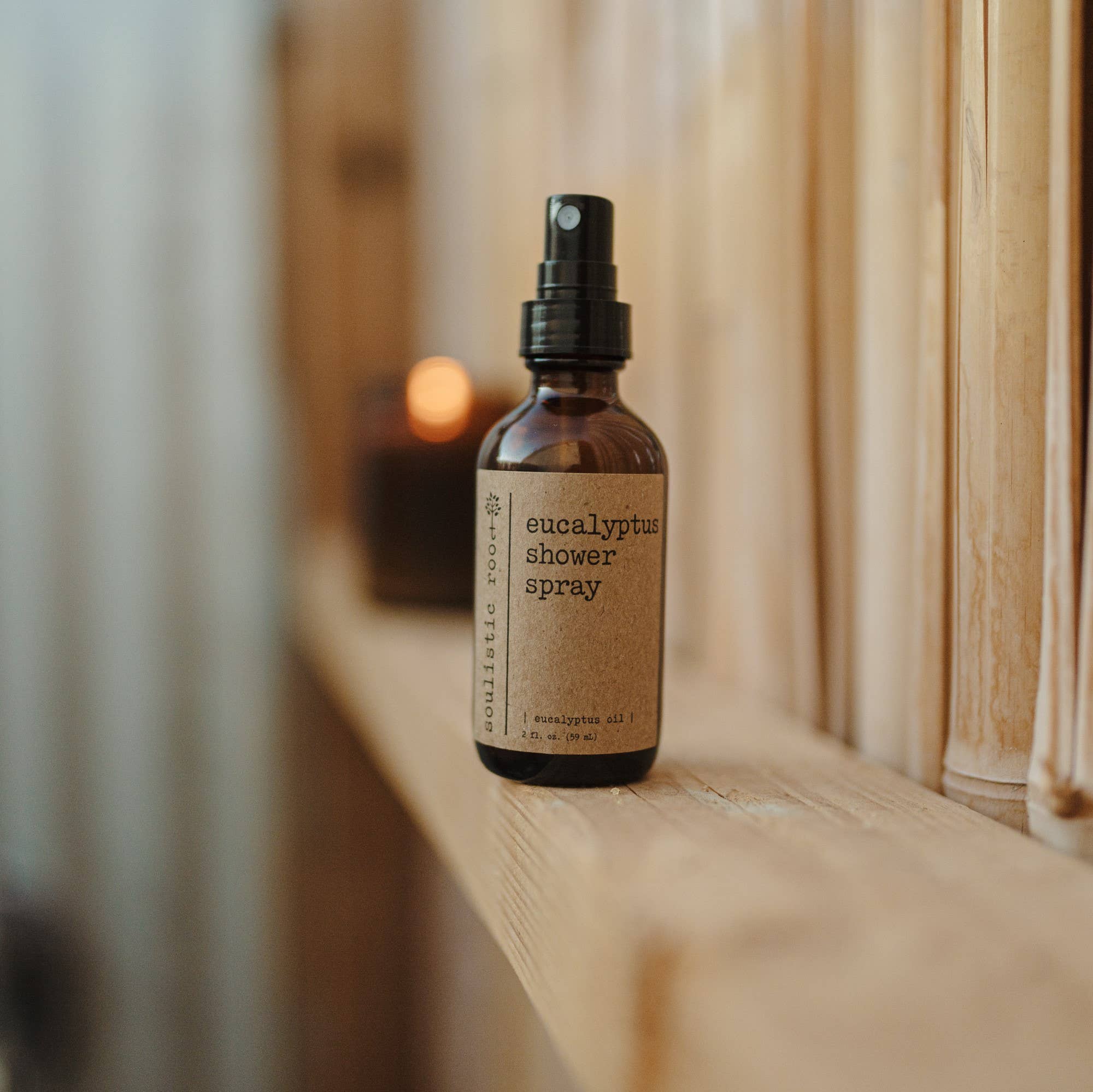 Soulistic Root - Essential Oils & Self Care Gifts - Eucalyptus Shower Spray | Aromatherapy Shower Steamer: 4 oz - Eventide Botanical Wellness