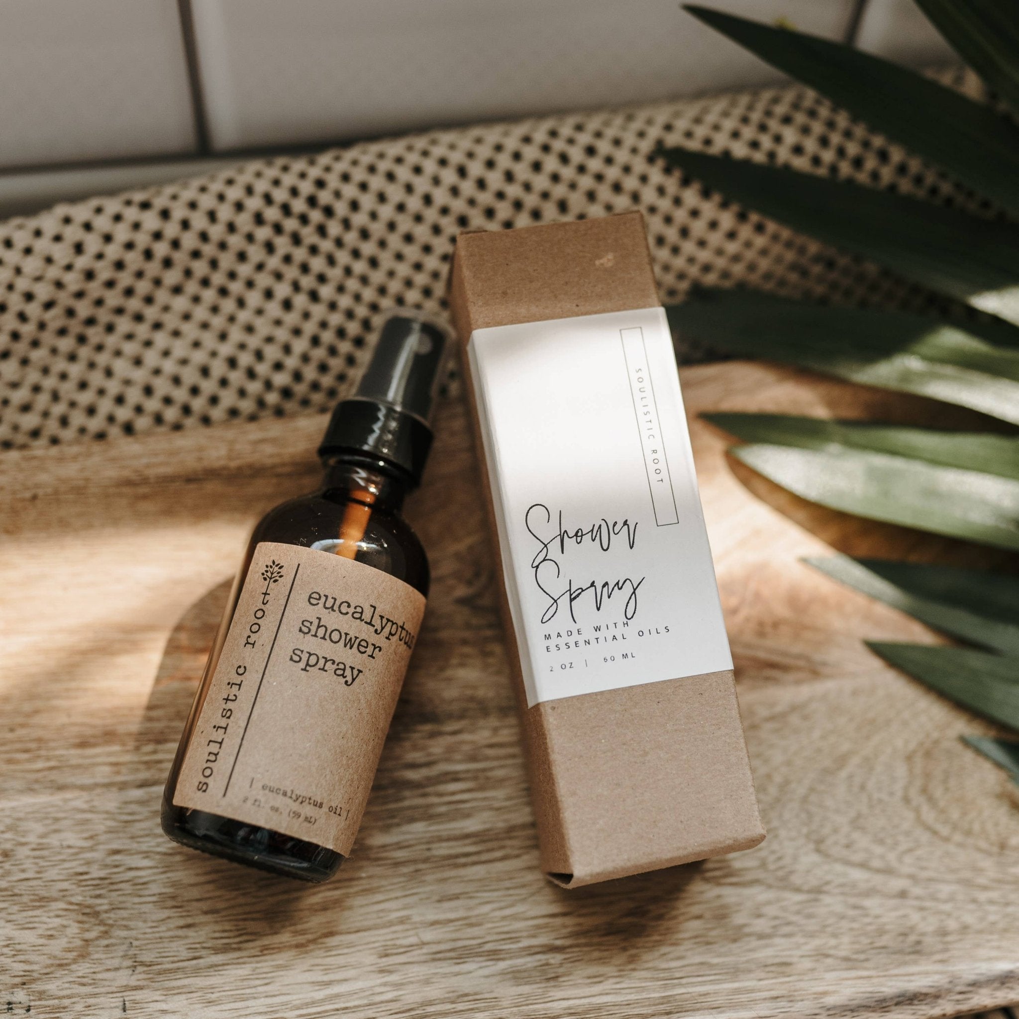 Soulistic Root - Essential Oils & Self Care Gifts - Eucalyptus Shower Spray | Aromatherapy Shower Steamer: 4 oz - Eventide Botanical Wellness