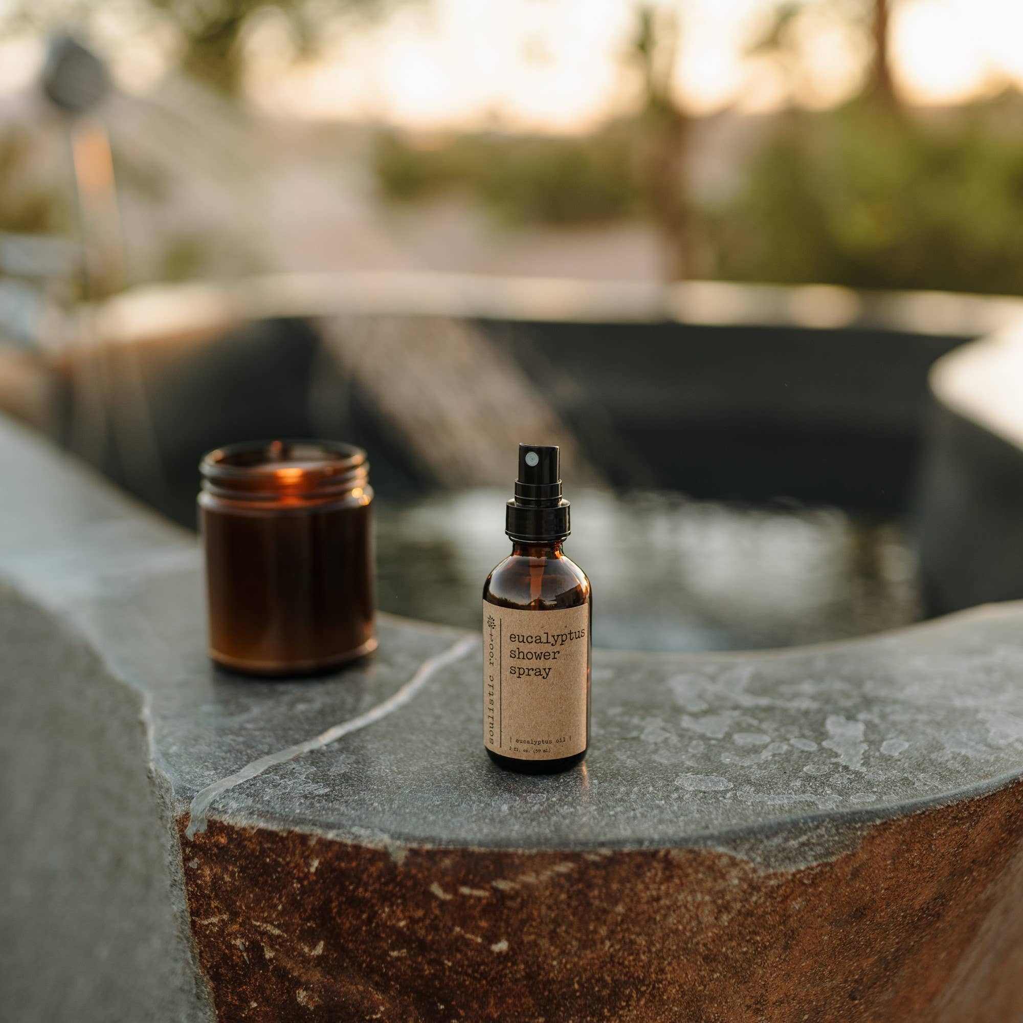 Soulistic Root - Essential Oils & Self Care Gifts - Eucalyptus Shower Spray | Aromatherapy Shower Steamer: 4 oz - Eventide Botanical Wellness