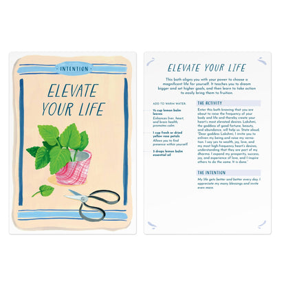 Blissful Baths: 40 Rituals for Self - Care Card Deck - Eventide Botanical Wellness