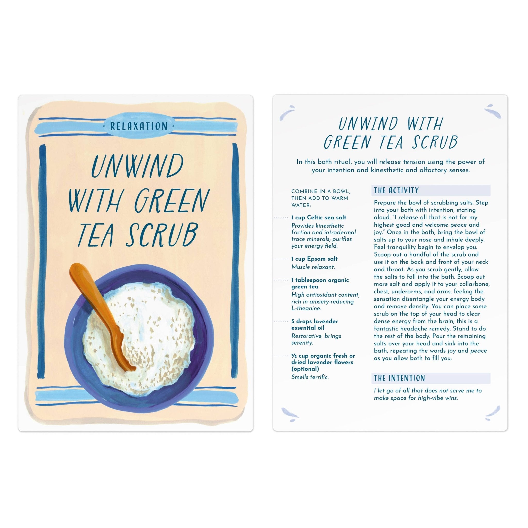 Blissful Baths: 40 Rituals for Self - Care Card Deck - Eventide Botanical Wellness