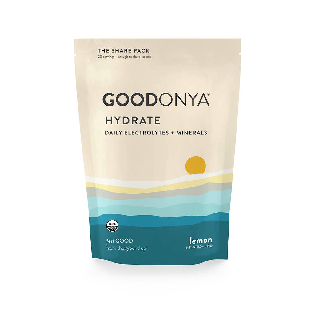 GOODONYA - GOODONYA HYDRATE • Electrolyte + Mineral Powder Share Pack - Eventide Botanical Wellness