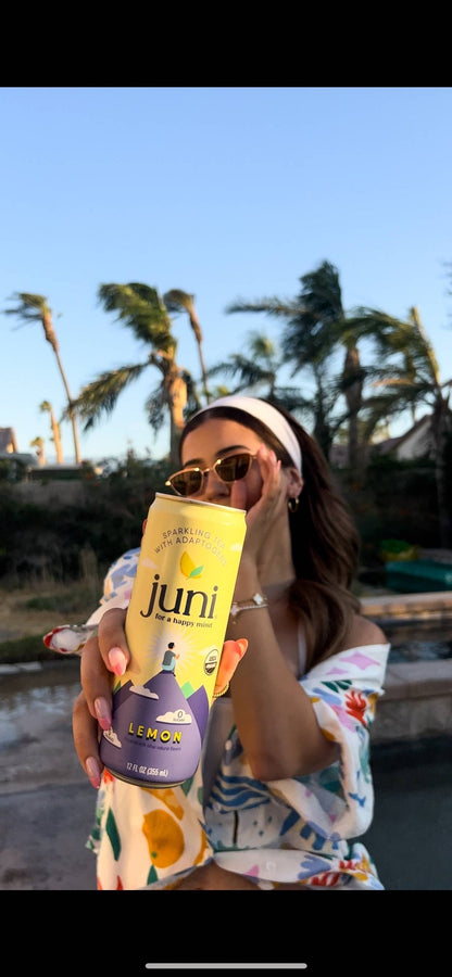 Juni Sparkling Adaptogenic Tea - Lemon - Eventide Botanical Wellness