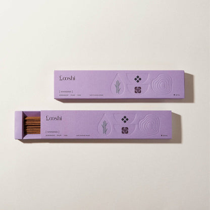 Looshi - SENSUOUS Natural Incense Sticks with Rose, Musk, Aloeswood - Eventide Botanical Wellness