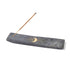 Matr Boomie Fair Trade - Indukala Moon Phase Incense Holder - Black Carved Marble - Eventide Botanical Wellness