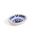 Matr Boomie Fair Trade - Lalita Evil Eye Incense Holder - Hand Painted Blue & White - Eventide Botanical Wellness