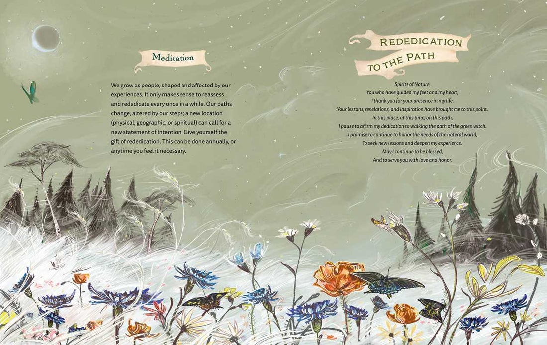 Simon &amp; Schuster - Green Witch Illustrated by Arin Murphy - Hiscock: Hardcover; 256 pages / English - Eventide Botanical Wellness