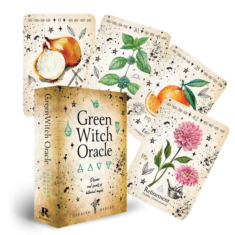 Simon &amp; Schuster - Green Witch Oracle Cards by Cheralyn Darcey: Flashcards; 144 pages / English - Eventide Botanical Wellness
