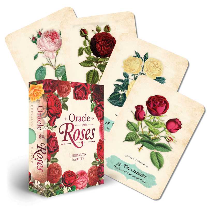 Simon &amp; Schuster - Oracle of The Roses by Cheralyn Darcey: Flashcards; 128 pages / English - Eventide Botanical Wellness