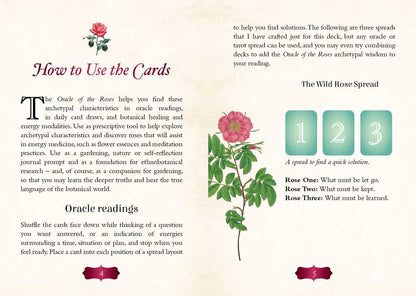 Simon &amp; Schuster - Oracle of The Roses by Cheralyn Darcey: Flashcards; 128 pages / English - Eventide Botanical Wellness