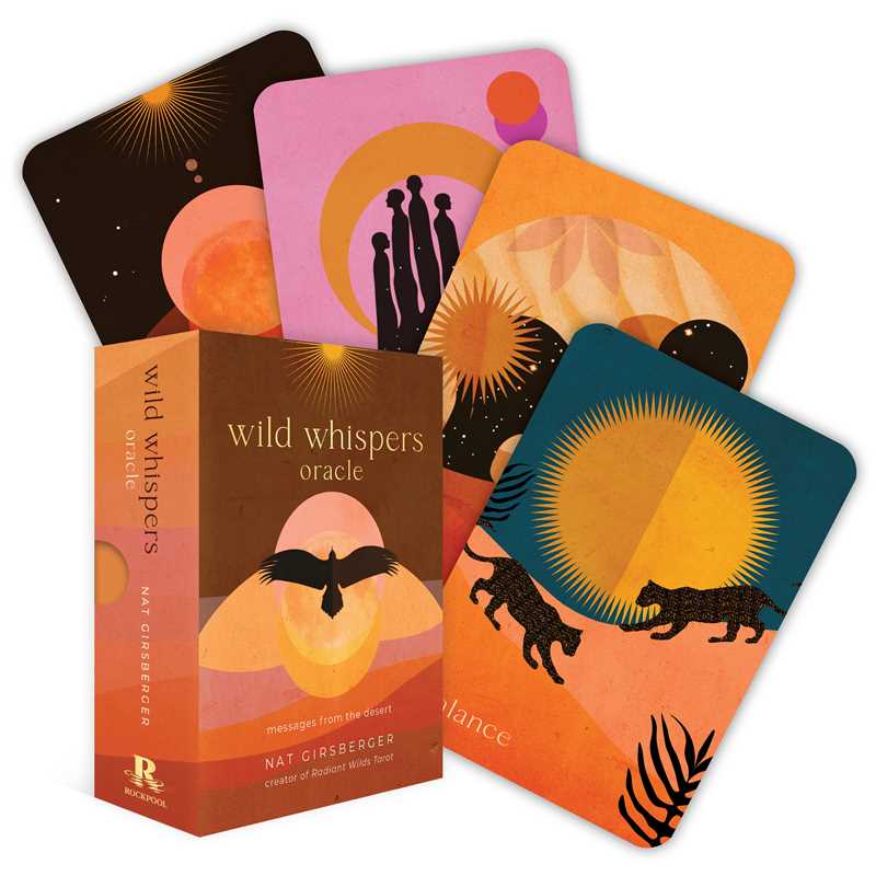 Simon &amp; Schuster - Wild Whispers Oracle by Nat Girsberger: Flashcards; 144 pages / English - Eventide Botanical Wellness