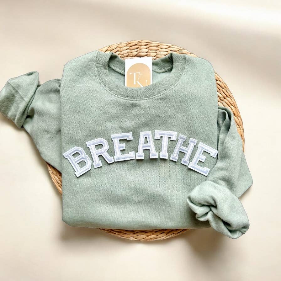 Threads And Needles, INC. - BREATHE Sweatshirt, Yoga Clothing: Beige / M - Eventide Botanical Wellness