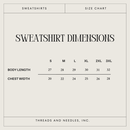 Threads And Needles, INC. - NAMASTE Sweatshirt, Yoga Clothes: Sage / L - Eventide Botanical Wellness