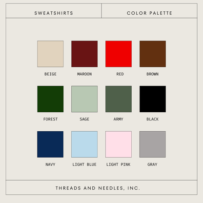 Threads And Needles, INC. - NAMASTE Sweatshirt, Yoga Clothes: Sage / L - Eventide Botanical Wellness