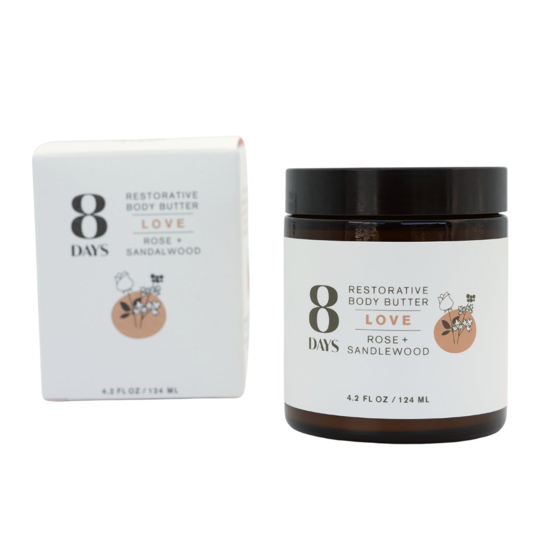 8 Days Botanicals - Love Body Butter: 4.2 oz Body Butter - Eventide Botanical Wellness